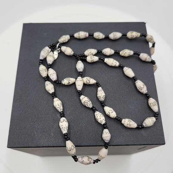 Bead for‎ Life Paper Beaded Triple Bracelet 3.5" Recycled Rolled Paper Handmade - Picture 6 of 7